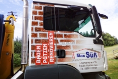 Beschriftung LKW - Max Süß Bau GmbH & Co. KG