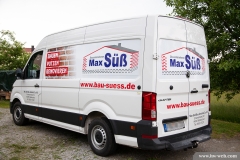 Beschriftung Transporter -  Max Süß Bau GmbH