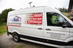 Beschriftung Transporter -  Max Süß Bau GmbH