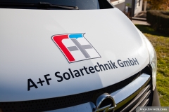 Beschriftung Transporter - A+F Solartechnik GmbH